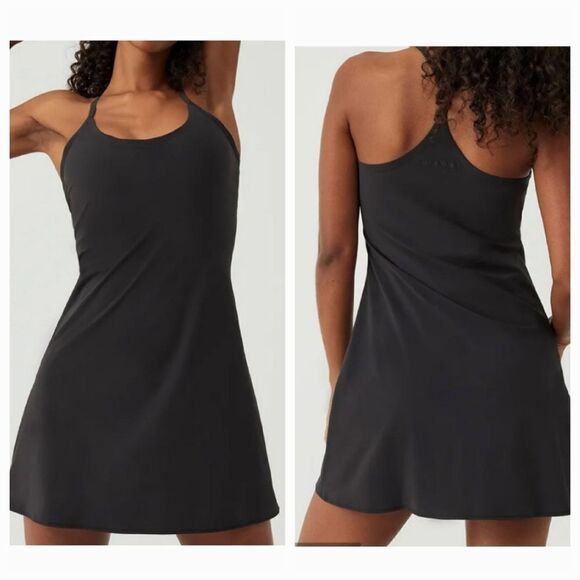 Outdoor Voices The Exercise Dress with Built in Shorts in Black Size Small - Picture 2 of 11